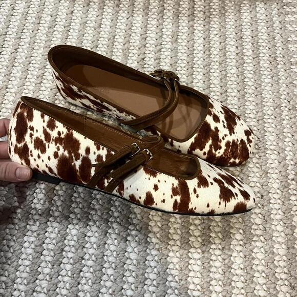 Madewell The Greta Double-Strap Ballet Flat in Russet Multi - Picture 4 of 6